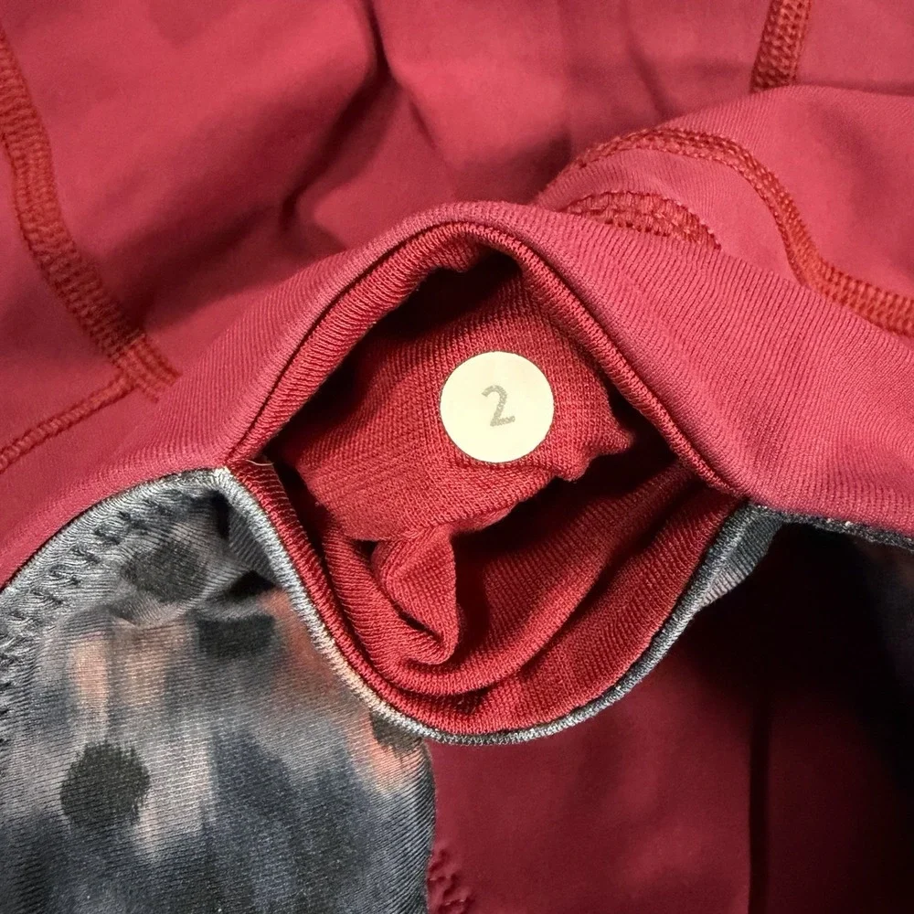 Lululemon Leggings Womens 2 Red Crop 23